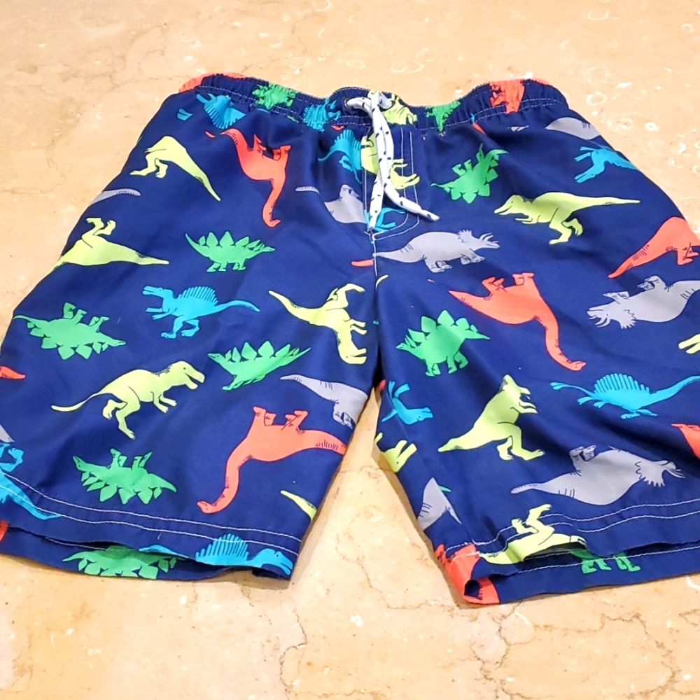 Carters boys two piece swim trunk with tee shirt bundle
